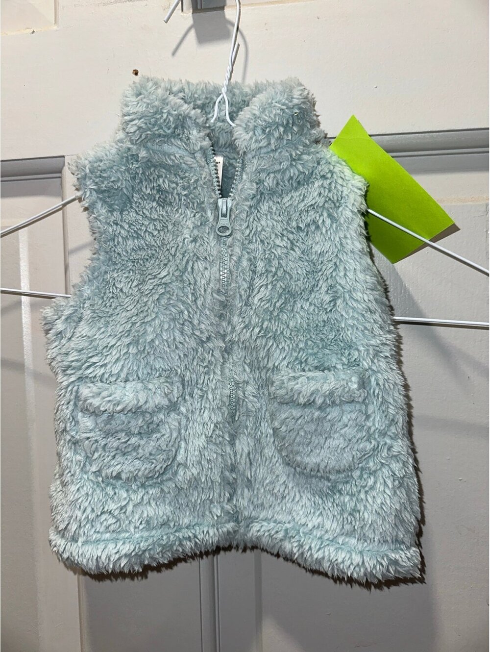 Carters fluffy vest size 6m